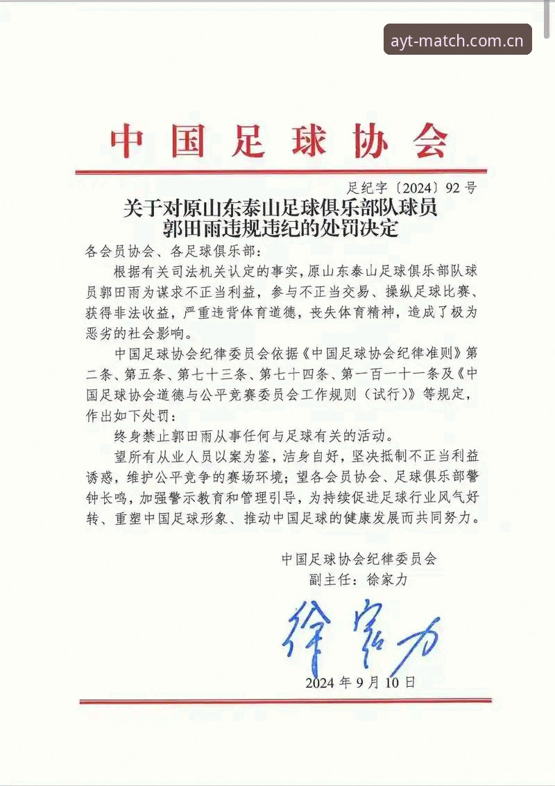 中国足协第三批禁足名单公布，爱游戏平台用户如何理解这次行业大清洗？